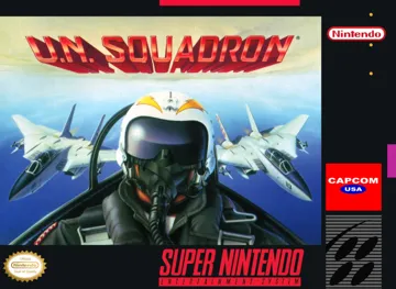 U.N. Squadron (USA) box cover front